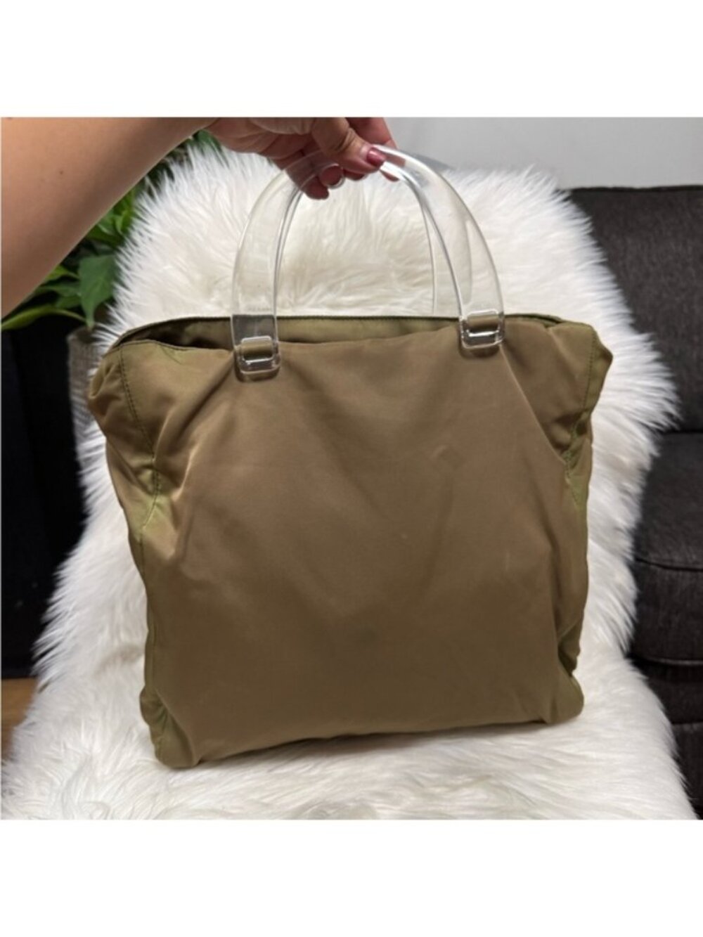 Authentic Prada Nylon Tote Hand Bag - Picture 2 of 13